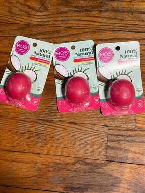 Lot of 3 EOS 100% Natural Smooth Lip Balm Coconut Milk 0.25 oz Sphere